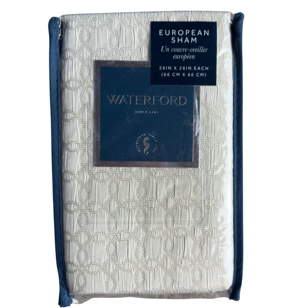 Waterford Annalise Gold Euro Sham 26 X 26 New